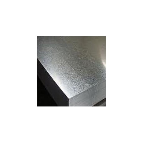 Lamiera zincata (sendzimir) dalle dimensioni di 100x200cm, spessore 1,2 mm