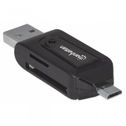Mini Lettore di Memorie SD/MicroSD/USB M per Smartphone e Tablet