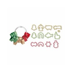 Taglia biscotti Natale con anello Delicia Tescoma Set 13pz