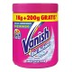 Vanish Oxi Action Rosa Smacchiatore in polvere - 1000+200 gr