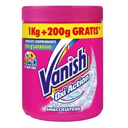 Vanish Oxi Action Rosa Smacchiatore in polvere - 1000+200 gr