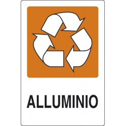 Cartello adesivo Alluminio - cm 18x12