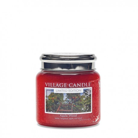 Candela in giara di vetro Village Candle - Apple Wood M