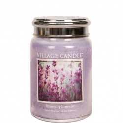 Candela in giara di vetro Village Candle - Rosemary Lavender L