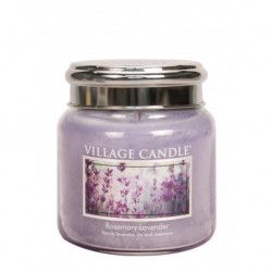 Candela in giara di vetro Village Candle - Rosemary Lavender M