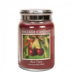 Candela in giara di vetro Village Candle - Black Cherry L