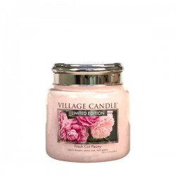 Candela in giara di vetro Village Candle - Fresh Cut Peony M