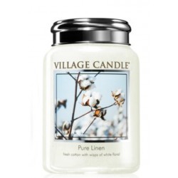 Candela in giara di vetro Village Candle - Pure Linen L