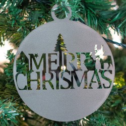 Addobbo albero di Natale MERRY CHRISTMAS