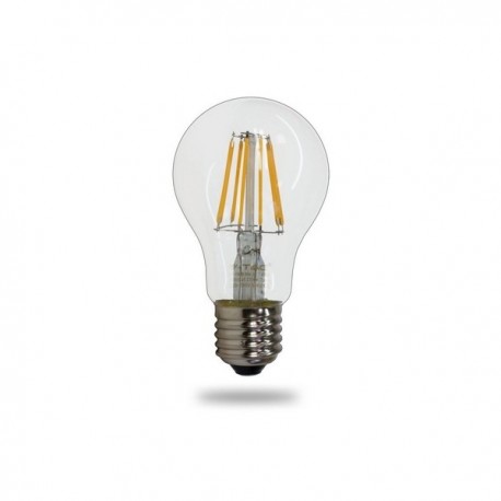 Lampadina LED E27 8W Bulb A60 filamento - 3000K Bianco caldo
