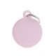 Medaglietta My Family Basic Cerchio Grande alluminio rosa