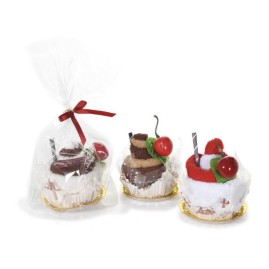 Set 2 asciugamani in cotone Cupcake