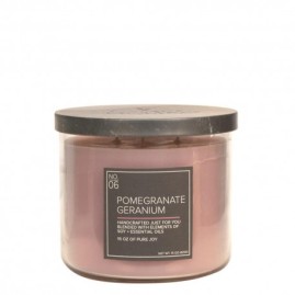 Candela Soia Village Candle - Pomegranate Geranium