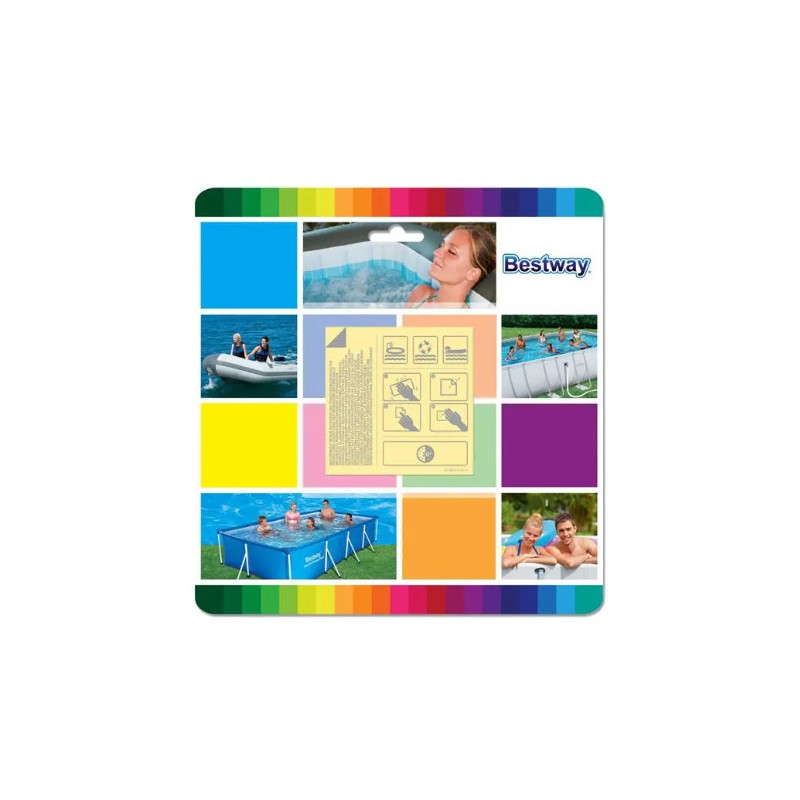 Kit riparazione pezza subacquea 10pz Bestway