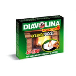 Accendifuoco Diavolina 80 cubetti