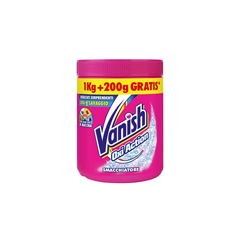 Vanish Oxi Action Rosa Smacchiatore in polvere - 1000+200 gr