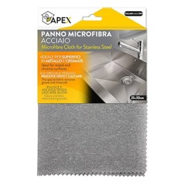 Panno microfibra cm35x30 Apex - Acciaio